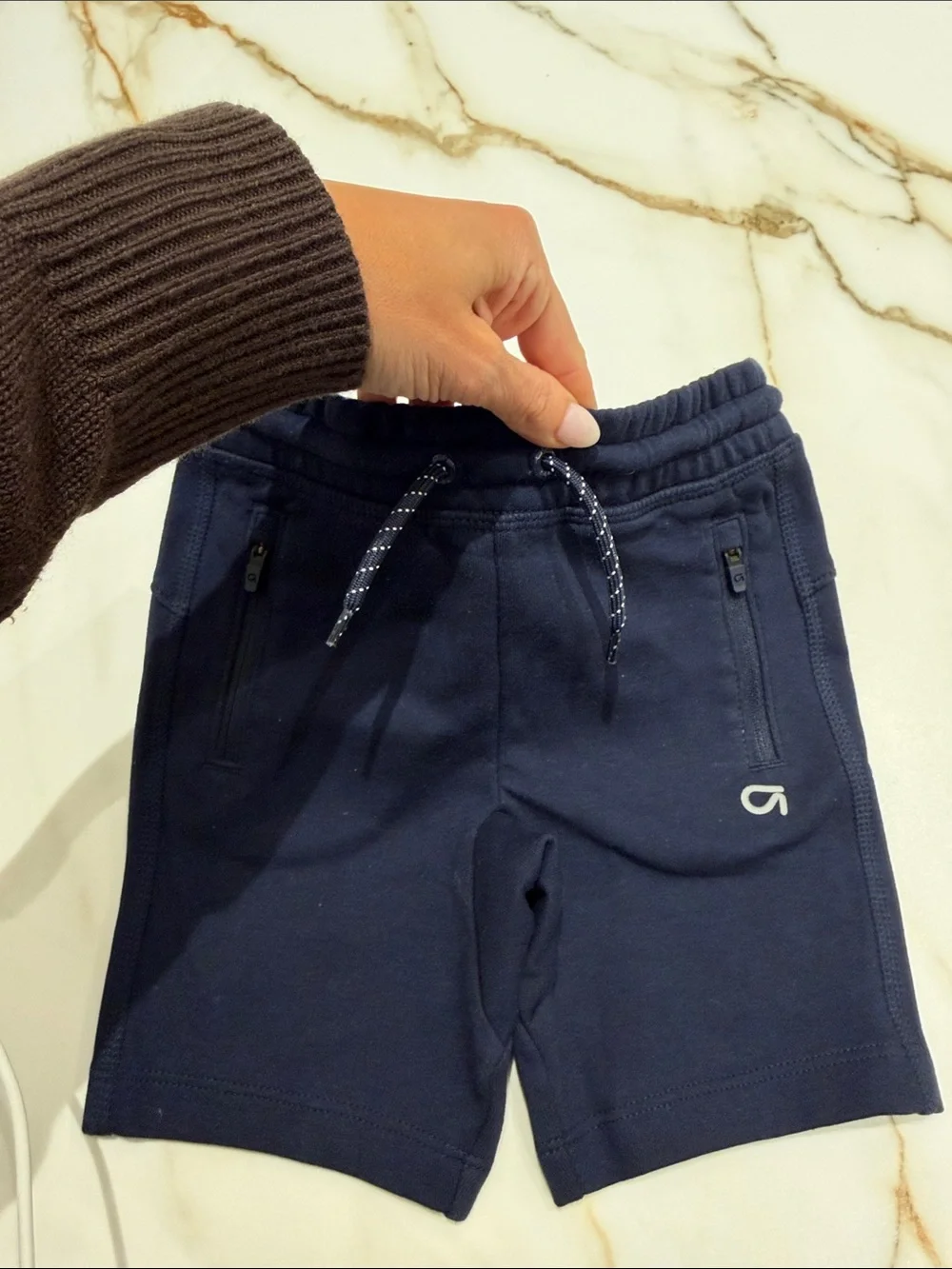 GAP kids  Navy Athletic Drawstring Shorts 3T - Picture 2 of 3